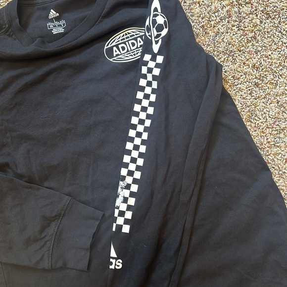 Boys Adidas Soccer Galactic Worldwide Long Sleeve Tee Shirt Sz Boys L - Picture 6 of 8